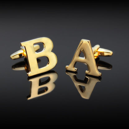 Golden Alphabets Cufflinks