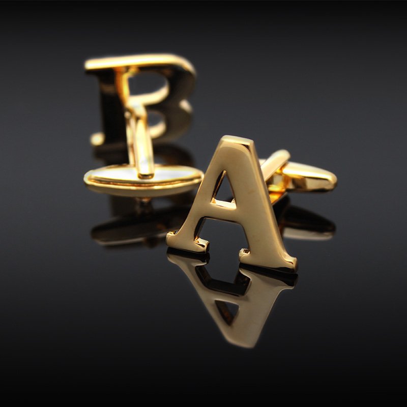 Golden Alphabets Cufflinks