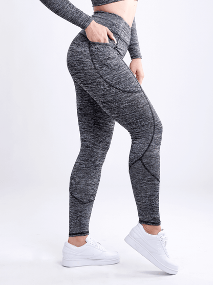 High-Waisted Classic Gym Leggings with Side Pockets