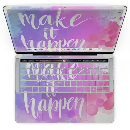 Bright Make it Happen - MacBook Pro with Touch Bar Skin Kit