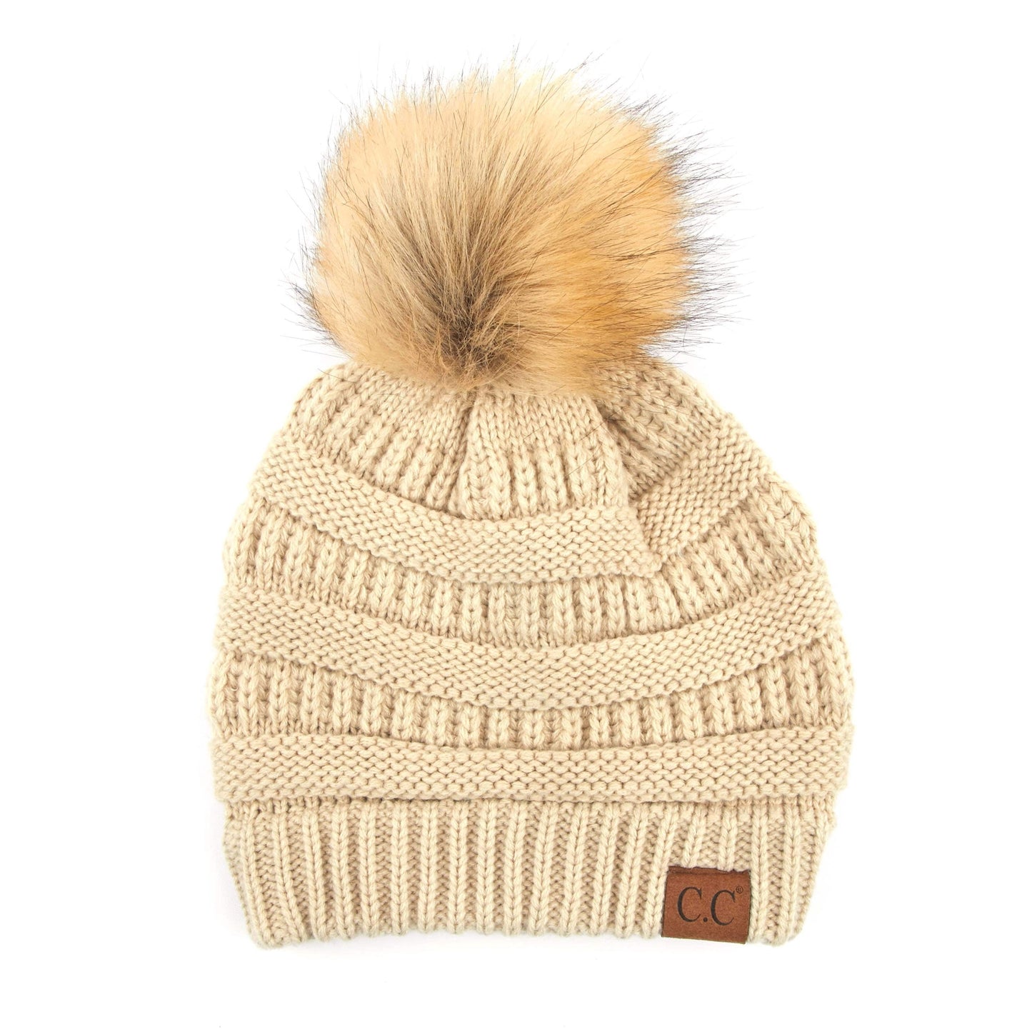 CC Trending Plush Pom Unisex Beanies Hats