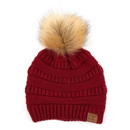 CC Trending Plush Pom Unisex Beanies Hats