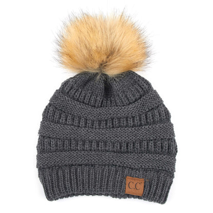 CC Trending Plush Pom Unisex Beanies Hats