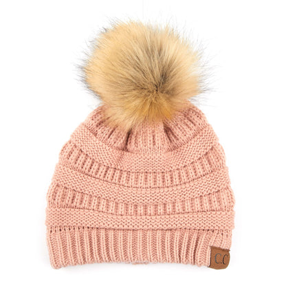 CC Trending Plush Pom Unisex Beanies Hats