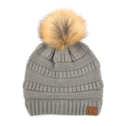 CC Trending Plush Pom Unisex Beanies Hats