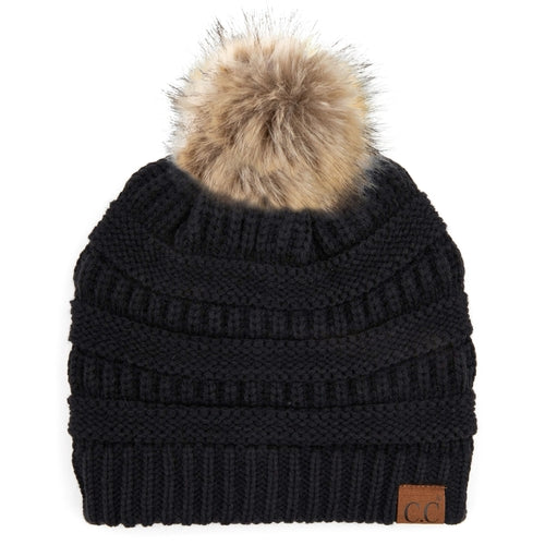 CC Trending Plush Pom Unisex Beanies Hats