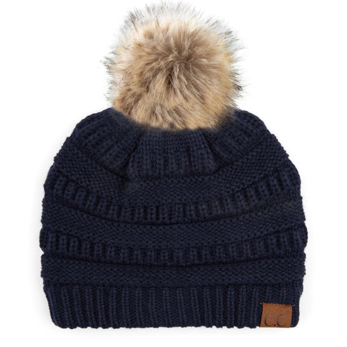 CC Trending Plush Pom Unisex Beanies Hats