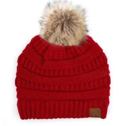 CC Trending Plush Pom Unisex Beanies Hats