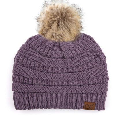 CC Trending Plush Pom Unisex Beanies Hats