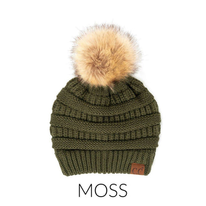 CC Trending Plush Pom Unisex Beanies Hats