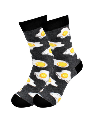 Cozy Designer Trending  Food Socks - Eggs - for Men and Women