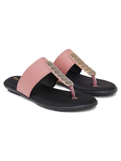 Retro Walk Fashionable trending Flat Sandals for Girls and (Size-UK-6)