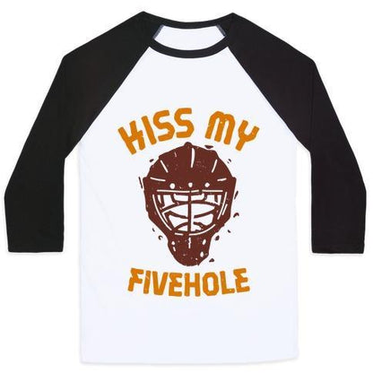 KISS MY FIVEHOLE UNISEX CLASSIC BASEBALL TEE