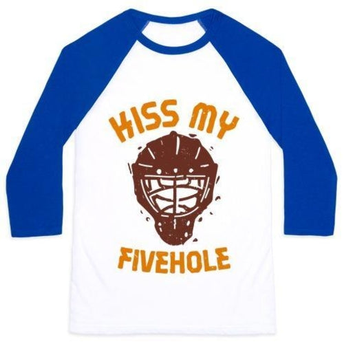 KISS MY FIVEHOLE UNISEX CLASSIC BASEBALL TEE