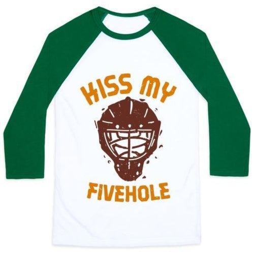 KISS MY FIVEHOLE UNISEX CLASSIC BASEBALL TEE