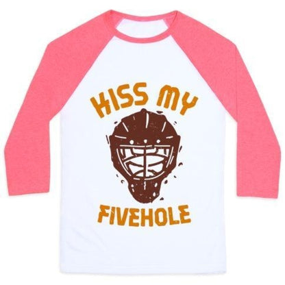 KISS MY FIVEHOLE UNISEX CLASSIC BASEBALL TEE