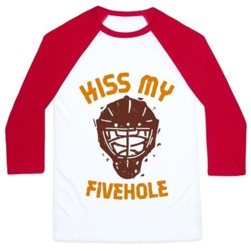 KISS MY FIVEHOLE UNISEX CLASSIC BASEBALL TEE