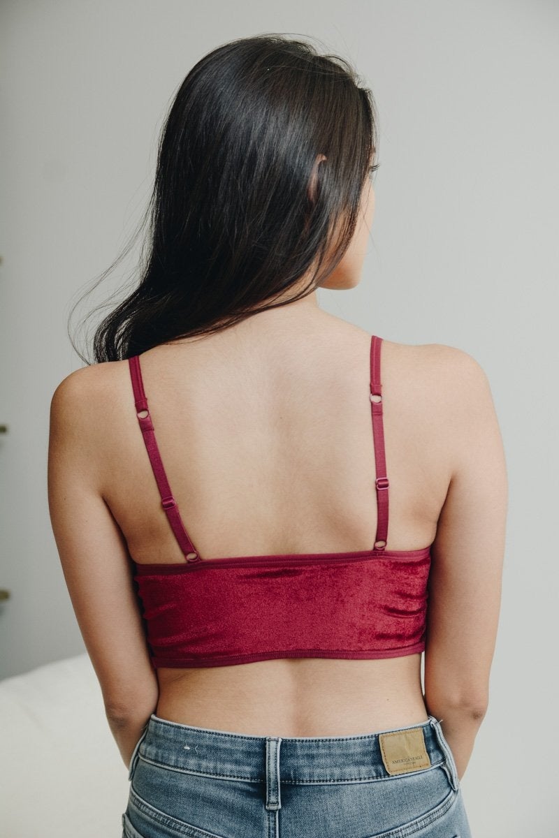 Velvet Lace Half Cami